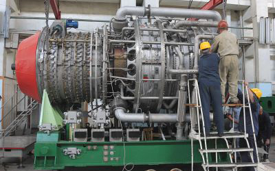 Двигатель ГТЭ 45-60 перед испытаниями